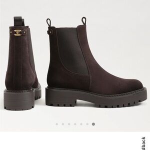 NWT Never Worn Sam Edelman Laguna Chelsea Boots Chocolate Brown Size 7.5